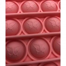 Jucarie antistres SIKS® senzoriala, din silicon, impermeabila, fluturas, roz