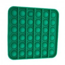 Jucarie antistres SIKS® senzoriala, din silicon, impermeabila, patrat, verde