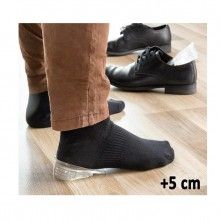 Talonete incaltatoare EDAR® pana la 5 cm, set 2 branturi din silicon pentru calcai, transparent