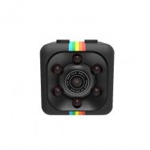 Mini Camera SIKS® Spion Full HD cu functie video si foto, unghi larg 140°, neagra