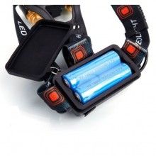 Lanterna frontala SIKS® cu 5 led-uri, 12000 lumeni, cu incarcator