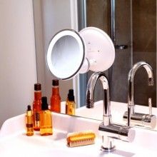 Oglinda cosmetica EDAR® iluminare led si brat flexibil, rotire la 360º