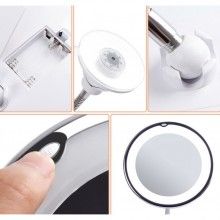 Oglinda cosmetica EDAR® iluminare led si brat flexibil, rotire la 360º
