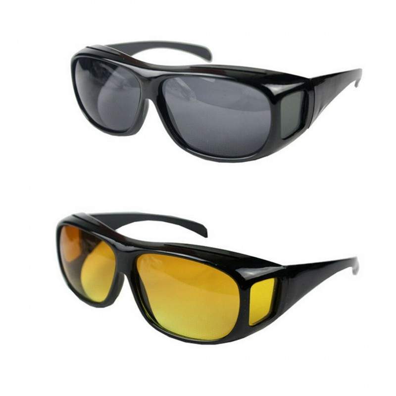 Ochelari pentru condus EDAR®, set din 2 bucati, ochelari de zi si de noapte unisex
