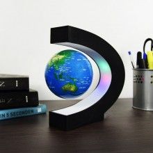 Glob magnetic levitant EDAR® rotatie automata, glob pamantesc, lumini led