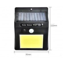 Lampa LED SIKS® cu incarcare solara, patrata, cu iluminare COB