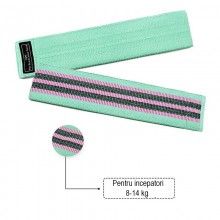 Set 3 benzi elastice EDAR® pentru fitness, 3 niveluri de rezistenta