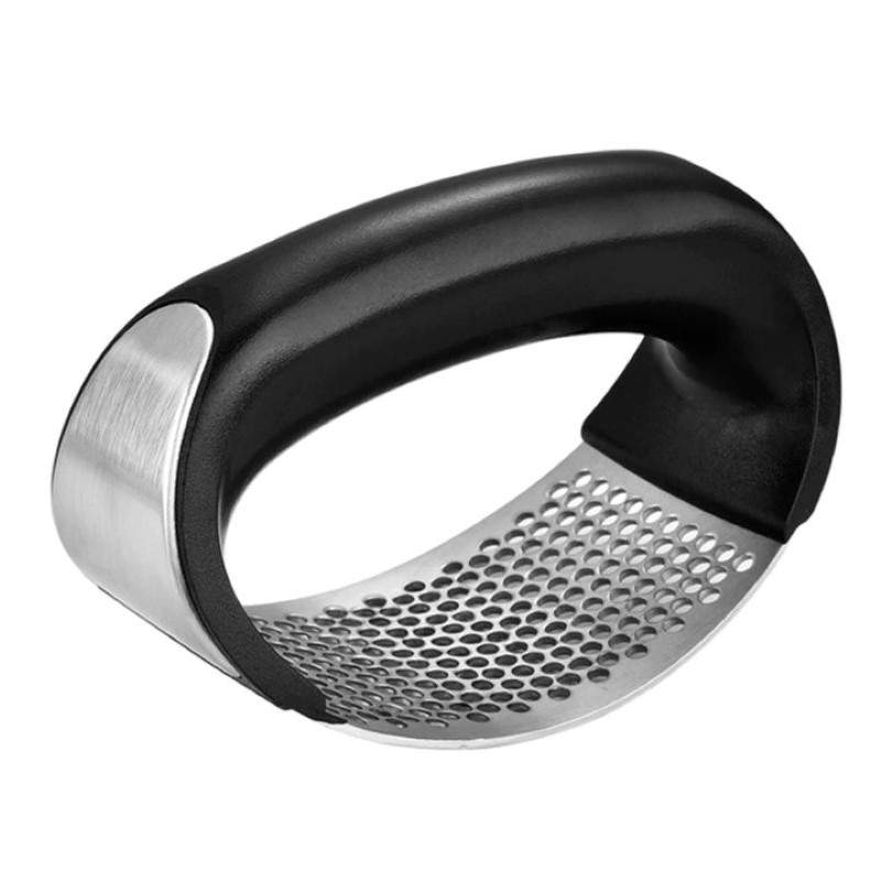 Presa usturoi SIKS® manuala, curbata, maner ergonomic, inox Presa usturoi SIKS® manuala, curbata, maner ergonomic, inox