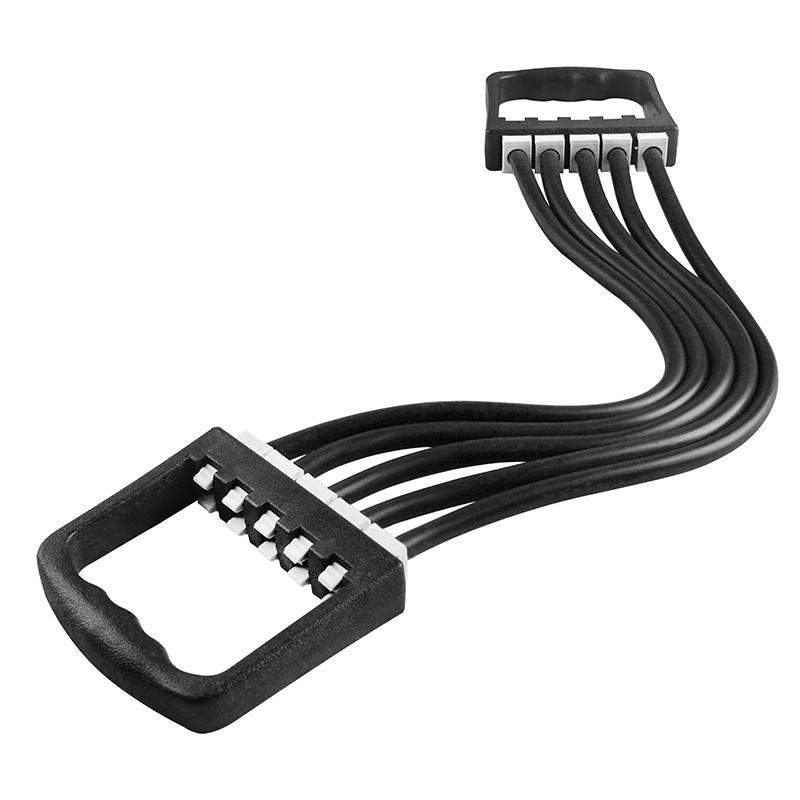 Extensor cu 5 tuburi EDAR® elastice, maner ergonomic, pentru fitness, antrenament Extensor cu 5 tuburi EDAR® elastice, maner ergonomic, pentru fitness, antrenament