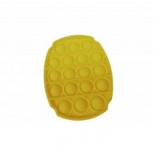 Jucarie antistres EDAR® senzoriala, din silicon, impermeabila, oval, galben
