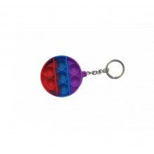 Jucarie SIKS® antistres tip breloc, forma cerc, jucarie senzoriala pentru copii si adulti, multicolor