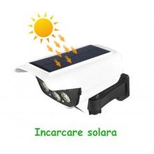 Camera SIKS® de supaveghere falsa, lumina cu senzor de miscare, incarcare solara Camera SIKS® de supaveghere falsa, lumina cu senzor de miscare, incarcare solara