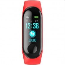 Bratara fitness SIKS®, masurare ritm cardiac si alte functii ale organismului, USB, Bluetooth, culoarea rosie Bratara fitness SIKS®, masurare ritm cardiac si alte functii ale organismului, USB, Bluetooth, culoarea rosie