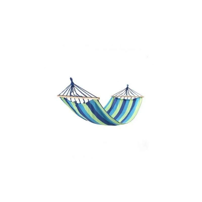 Hamac SIKS® cu bare din lemn, multicolor, 195 X 85 Cm, sac de depozitare Hamac SIKS® cu bare din lemn, multicolor, 195 X 85 Cm, sac de depozitare