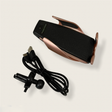 Incarcator SIKS® wireless si suport telefon auto s5 Rose Gold