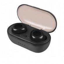 Casti bluetooth SIKS® versiune 5.0, True Wireless Stereo, distanta de operare 10m, negru