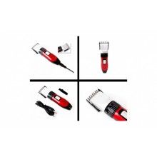 Masina de tuns si ras pentru barbati SIKS® GM696, negru/rosu