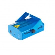 Mini proiector laser cu senzor de sunet SIKS®, interior/exterior, model puncte, albastru