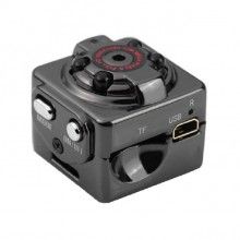 Mini Camera SIKS®, rezolutie inalta Full HD 1080p DV DC, detectare miscare, vedere nocturna, neagru