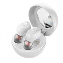 Casti SIKS® LB-10 Touch Control TWS, Bluetooth, Wireless, Stereo, Handsfree, 350 mAh, Alb