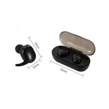 Casti Bluetooth SIKS® Bluetooth 5.0 Wireless, HIFI stereo, KD02, negre