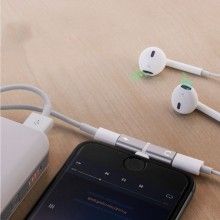 Adaptor lightning SIKS® pentru iOS cu port incarcare si casti, multicolor