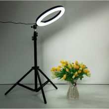 Lampa circulara SIKS® pentru make up cu telecomanda pe fir, 180 x LED, USB Lampa circulara SIKS® pentru make up cu telecomanda pe fir, 180 x LED, USB
