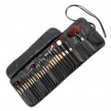 Set cu 24 SIKS® pensule pentru make-up cu husa inclusa, bej/ negru Set cu 24 SIKS® pensule pentru make-up cu husa inclusa, bej/ negru