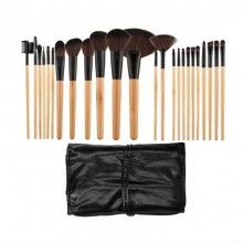 Set cu 24 SIKS® pensule pentru make-up cu husa inclusa, bej/ negru Set cu 24 SIKS® pensule pentru make-up cu husa inclusa, bej/ negru