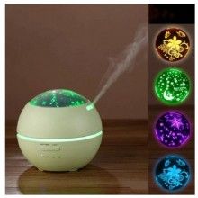 Umidificator SIKS® ultrasunete, proiectie lumini multicolore, difuzor aroma, verde