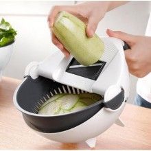 Feliator multifunctional SIKS® cu strecuratoare si decojitor, pentru legume/fructe Feliator multifunctional SIKS® cu strecuratoare si decojitor, pentru legume/fructe
