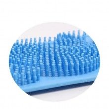 Banda SIKS® pentru igiena corporala 2in1, masaj si exfoliere, silicon, albastru
