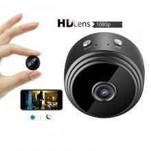 Mini Camera SIKS® Dispozitiv Spionaj, Microfon, Negru, Prindere Magnetica