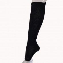 Sosete SIKS® cu fermoar pentru stimularea circulatiei, culoarea negru, L/XL