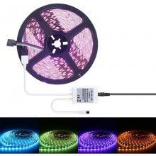 Kit Banda Led RGB SIKS® Lumina Ambientala, 5 Metri, Telecomanda, IP65, Multicolor Kit Banda Led RGB SIKS® Lumina Ambientala, 5 Metri, Telecomanda, IP65, Multicolor