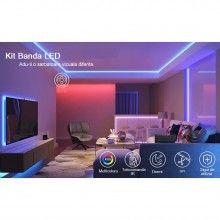 Kit Banda LED SIKS® RGB 5050 60 led/m 5 metri IP20+Telecomanda 44 taste cu IR+Transformator 12V 6А