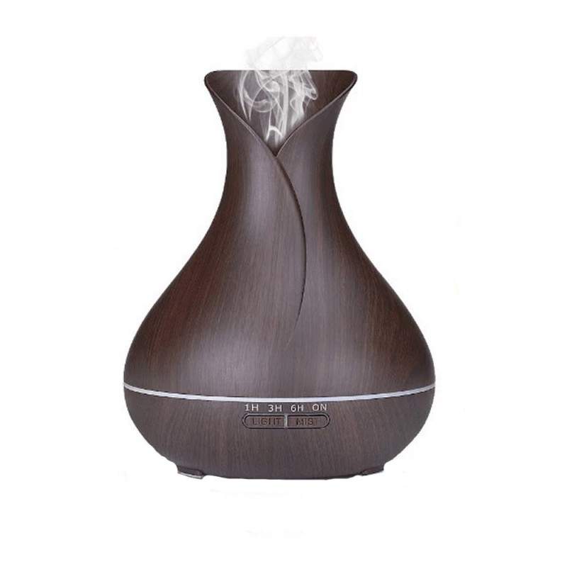 Umidificator SIKS® telecomanda, difuzor aromaterapie cu ultrasunete, culoare lemn inchis Umidificator SIKS® telecomanda, difuzor aromaterapie cu ultrasunete, culoare lemn inchis