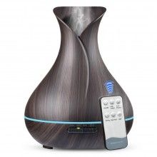 Umidificator SIKS® telecomanda, difuzor aromaterapie cu ultrasunete, culoare lemn inchis Umidificator SIKS® telecomanda, difuzor aromaterapie cu ultrasunete, culoare lemn inchis