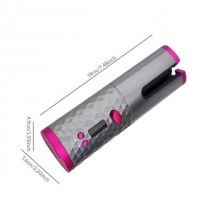 Ondulator SIKS® fara fir, portabil, incarcare USB, wireless, gri/mov