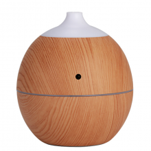Umidificator SIKS® cu ultrasunete, difuzor aroma, mini aparat portabil pentru casa, birou, forma rotunda, lumini led, lemn desch Umidificator SIKS® cu ultrasunete, difuzor aroma, mini aparat portabil pentru casa, birou, forma rotunda, lumini led, lemn desch
