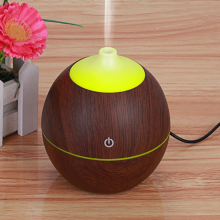Umidificator SIKS® cu ultrasunete, difuzor aroma, mini aparat portabil pentru casa, birou, forma rotunda, lumini led, lemn inchi Umidificator SIKS® cu ultrasunete, difuzor aroma, mini aparat portabil pentru casa, birou, forma rotunda, lumini led, lemn inchi