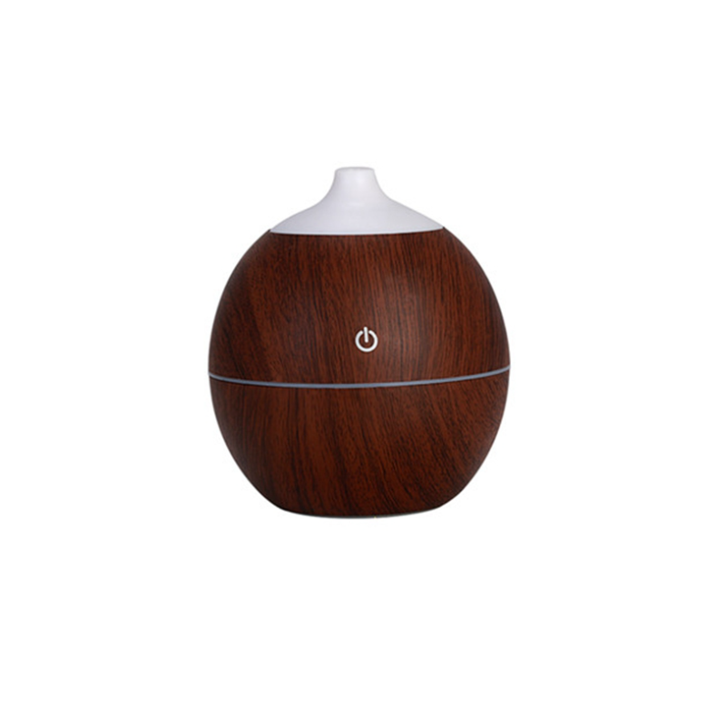 Umidificator SIKS® cu ultrasunete, difuzor aroma, mini aparat portabil pentru casa, birou, forma rotunda, lumini led, lemn inchi Umidificator SIKS® cu ultrasunete, difuzor aroma, mini aparat portabil pentru casa, birou, forma rotunda, lumini led, lemn inchi