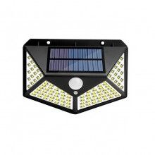 Lampa solara SIKS® cu 100 de leduri, pentru exterior, montare perete