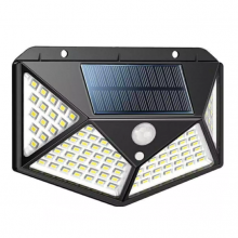 Lampa solara SIKS® cu 100 de leduri, pentru exterior, montare perete