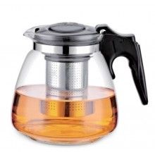 Ceainic SIKS® din sticla termorezistenta, filtru, infuzor, 1100 ml