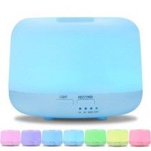 Umidificator ultrasonic SIKS® difuzor aroma, rezervor 300 ml, 7 lumini led, alb