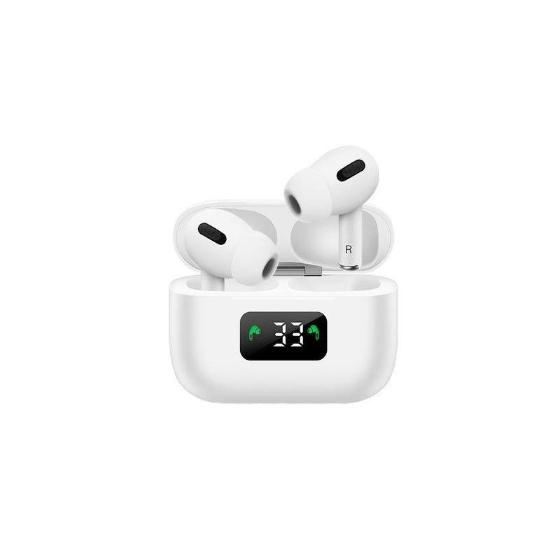 Casti bluetooth SIKS® 5.0 cu afisaj digital, procent baterie, design ergonomic, microfon incorporat, alb Casti bluetooth SIKS® 5.0 cu afisaj digital, procent baterie, design ergonomic, microfon incorporat, alb
