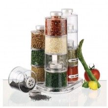 Set SIKS® recipiente pentru condimente, 12 piese transparente cu capac, plastic Set SIKS® recipiente pentru condimente, 12 piese transparente cu capac, plastic