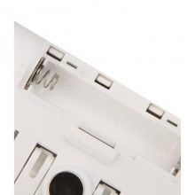 Termometru cu higrometru SIKS® digital, suport birou, magnet perete, potrivit pentru exterior si interior, alb