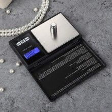 Cantar de bijuterii SIKS® cu afisaj digital 500 x 0,1, portabil, negru